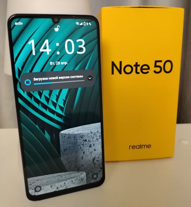 Realme note 50. с коробкой.