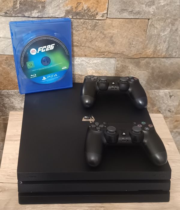 PS4/Playstation 4 Pro Sony 4K/120 FPS 1 TB HDD + 2 Manete +FC 26 pe CD