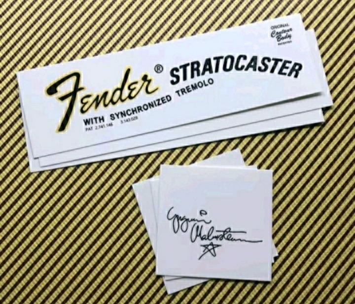 Лепенки лого Fender Stratocaster