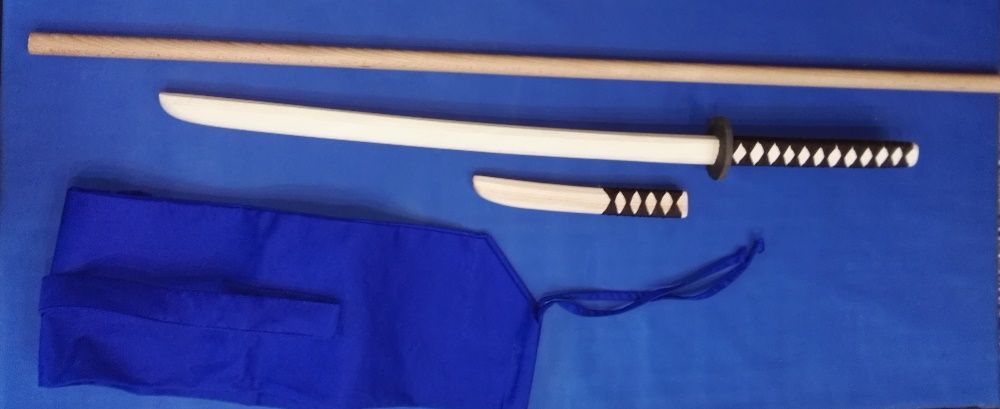 Set arme lemn Aikido! Bokken+Tanto+Jo+Husa