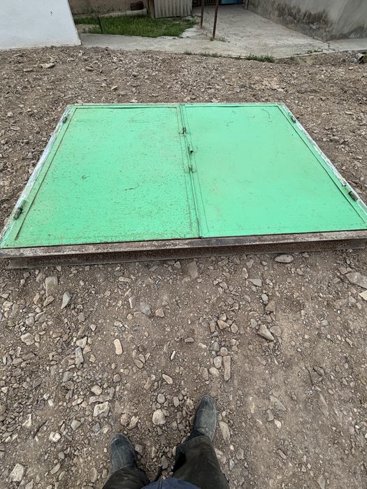 Ворота железные с рамой