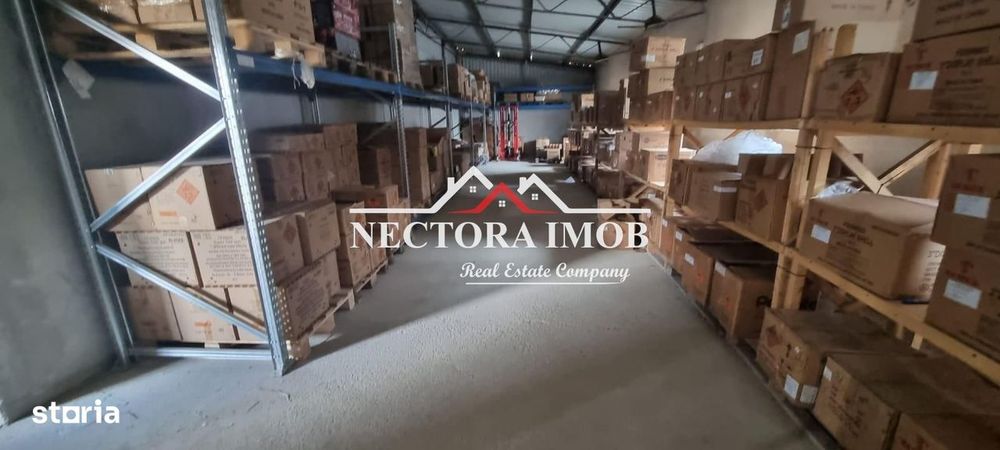 NECTORA IMOB-Hala 240 mp cu Teren 1.500 mp, Utilitati, Curte betonata