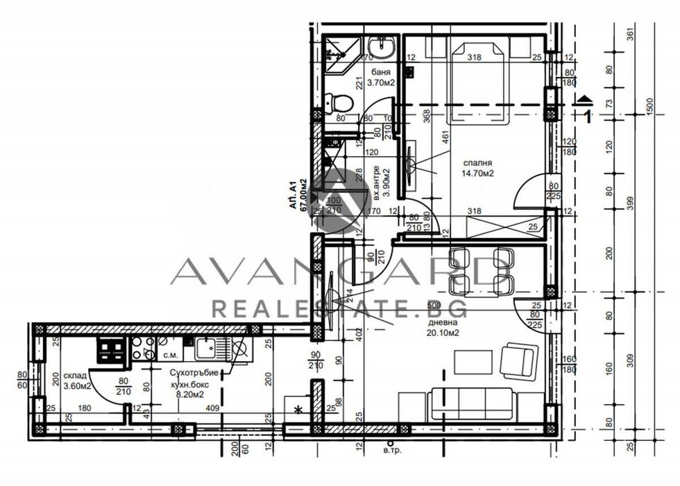 Продава се Двустаен апартамент в Пловдив, Прослав - 119 кв.м за 455 €/кв.м - Снимка #5
