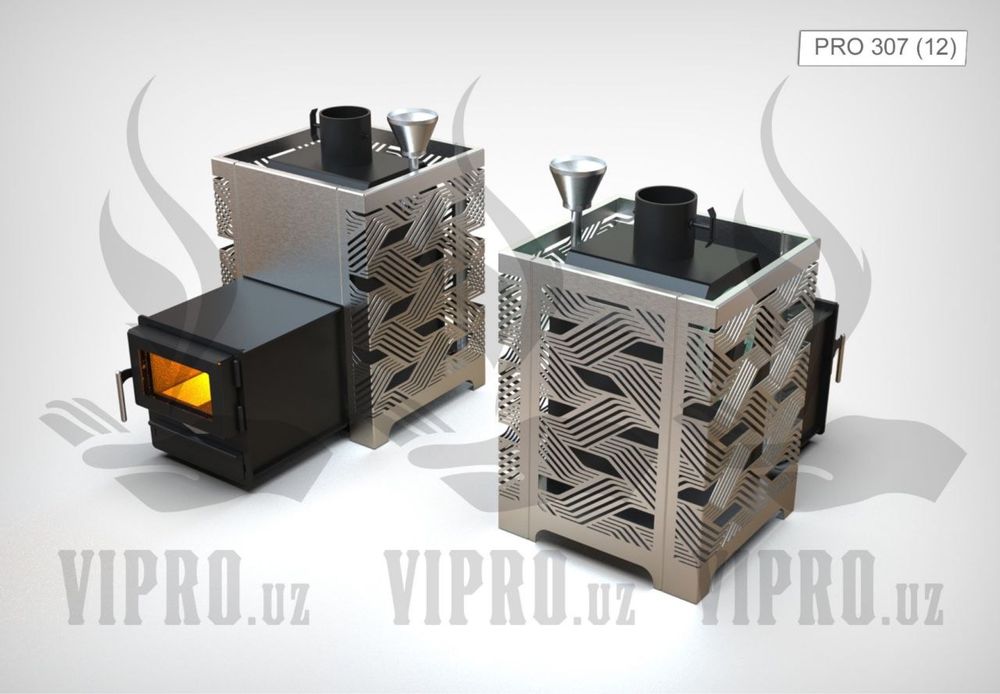 Печь для бани,сауны «PRO-307», печь с закрытой каменкой,сауна,баня