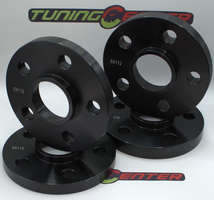 Set 4Flanse Distantiere Negre 13-16-20mm+ 20prezoane BMW Mercedes Audi