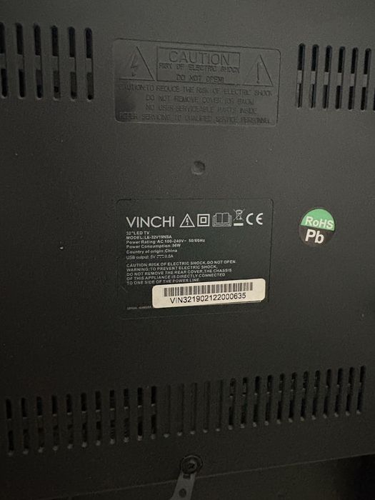 TV Led Vinchi negru