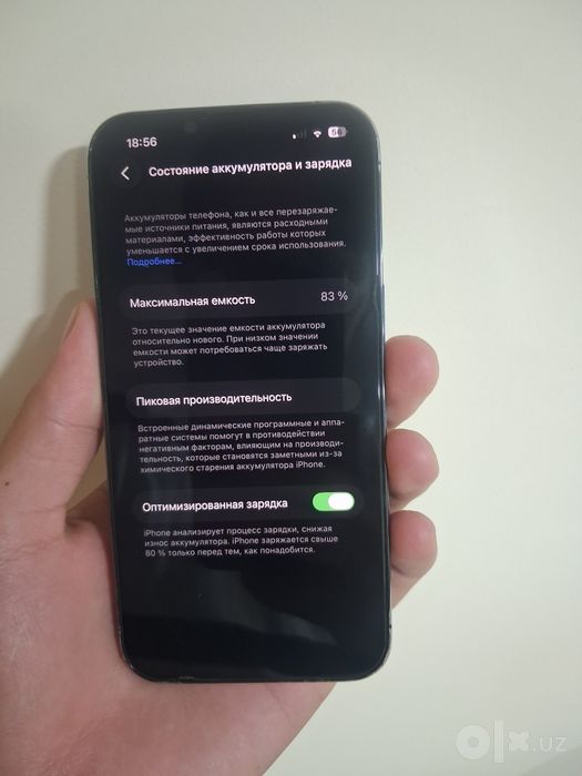 Iphone 13 pro batareya 84 face tru tone:bor