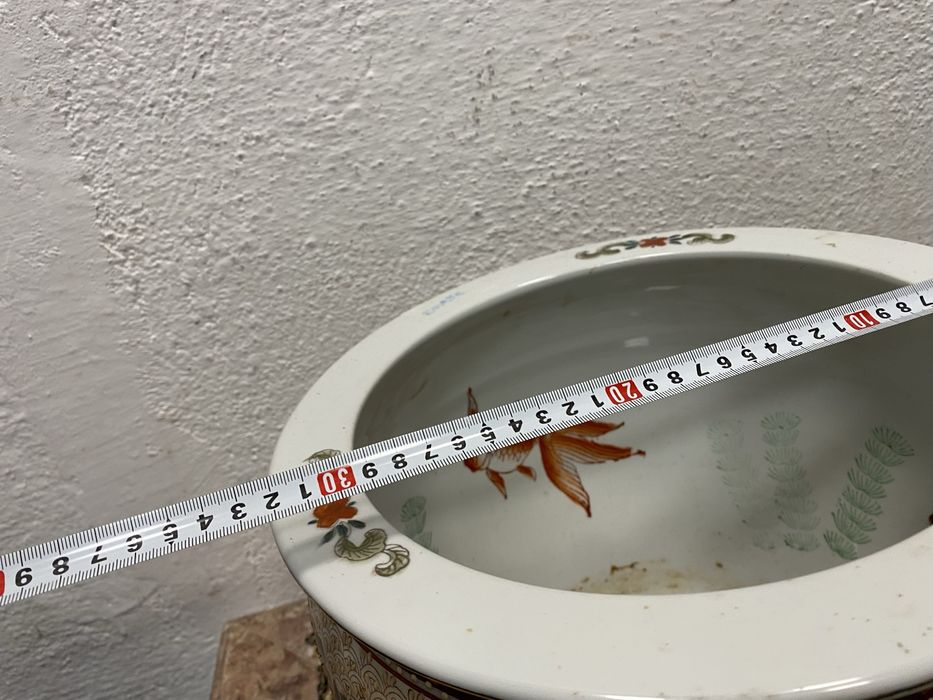 Голяма китайска кашпа от порцелан