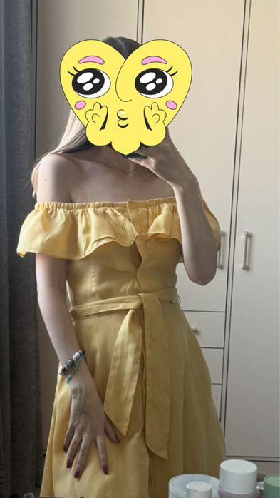 Летний сарафан из льна zara
