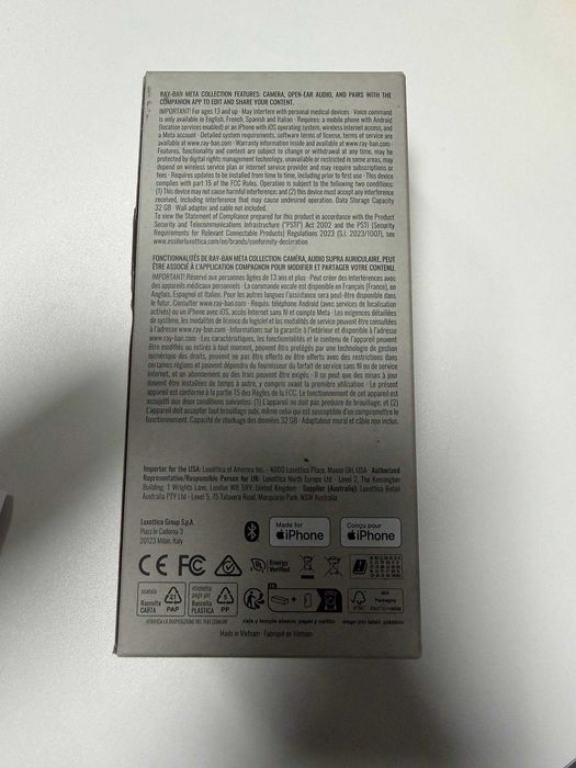 Ray Ban Meta WAYFARER GEN2 хамелеон (как новый)