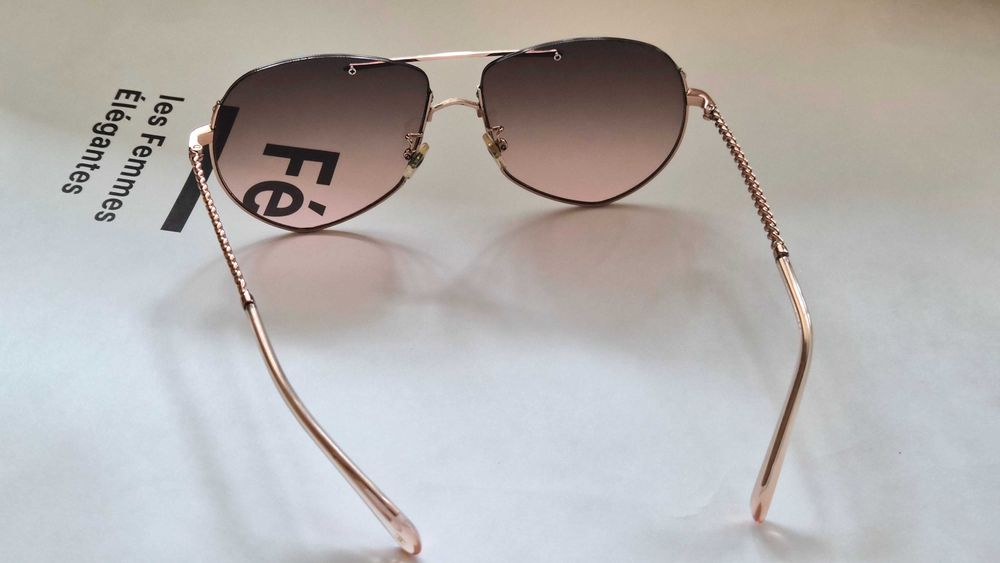 ОРИГИНАЛНИ слънчеви очила Chanel Chain Aviator 4667 (Размер 57)