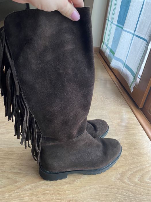 Cizme piele intoarsa naturala BENVENUTI