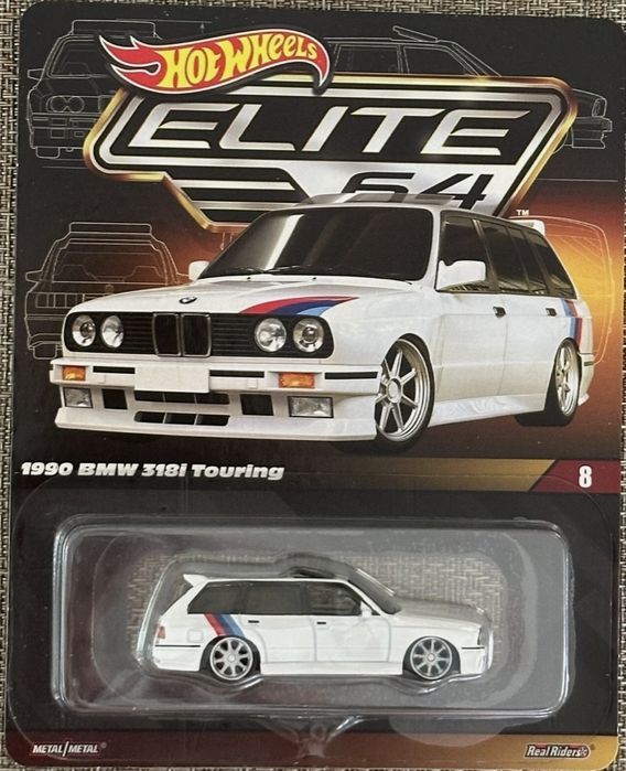 Hot Wheels Elite 64 BMW 318i Touring an 1990 macheta auto scara 1:64
