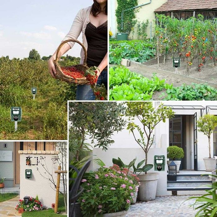 zonpor HSUK-501 Ултразвуков репелент за животни, слънчева батерия...