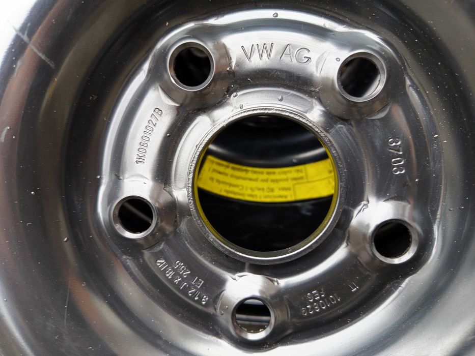 резервна гума патерица Фолксваген Шкода Ауди 16, 17, 18 ц. 5х112, крик