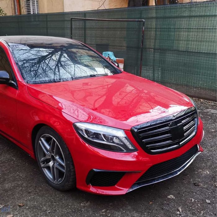 Тунинг решетка за Мercedes S-Class W222 (2013-2020) – AMG Черен гланц