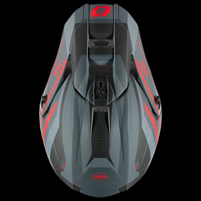 Мотокрос каска 5SERIES POLYACRYLITE Spike Gray/Red V.25