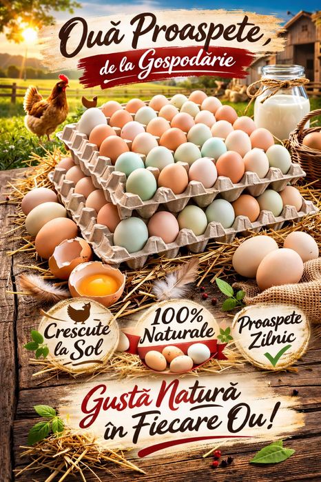 Miere de albine Ouă proaspete de găină – gust adevărat de la țară