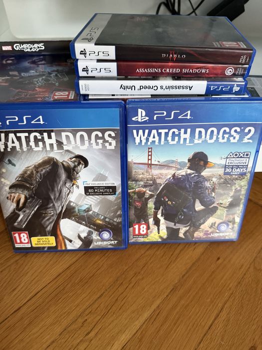 Watchdogs 1, Watchdogs 2 PS4