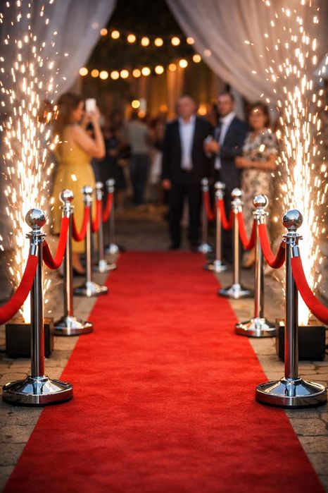 Аренда холодного фонтана и стоек