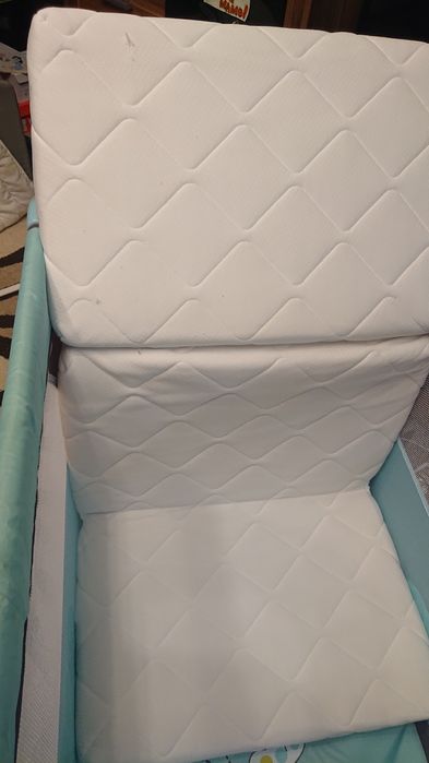 Бебешко легло кошара,матрак,завивка,възглавница,комплект за обличане