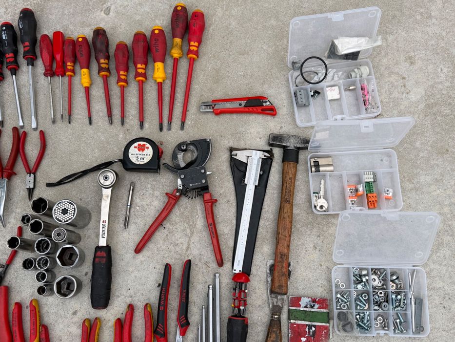 Професионален комплект инструменти Würth Knipex Wiha Zebra с куфар