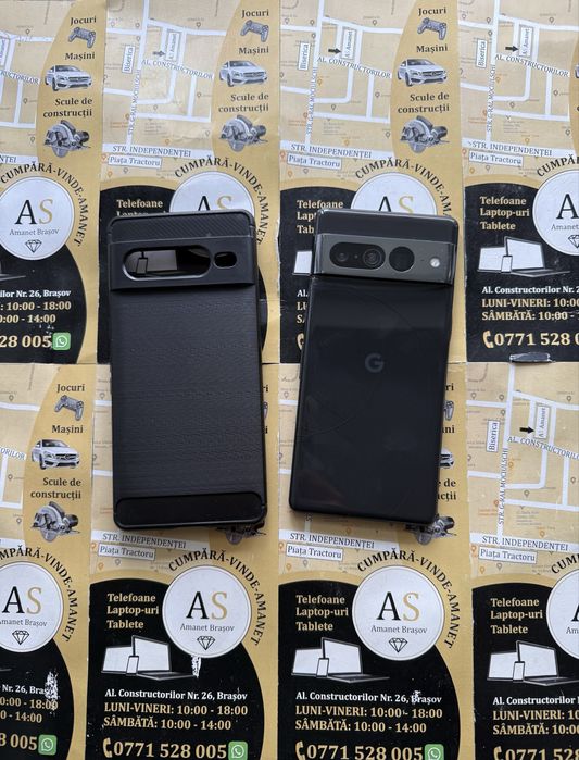 Google Pixel 7 Pro 5G 256Gb 12Gb Ram Black Spate fisurat