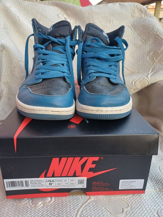 Маратонки Nike Air Jordan 1 Retro High OG Dark Marina Blue