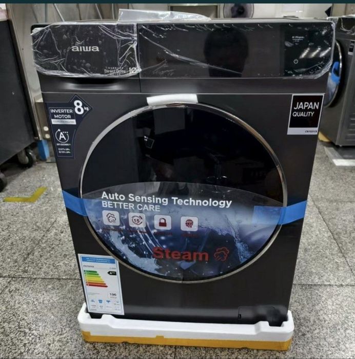 Кир мошина Aiwa 8кг-6кг автомат,инвертор DD матор,пар