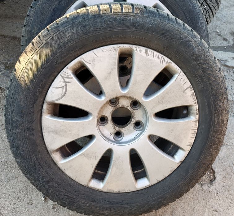 Оригинални джанти от Ауди/Audi 16" 5x112,57.1 плюс зимни гуми Гиславед/Gislaved 205/60/16 XL.
