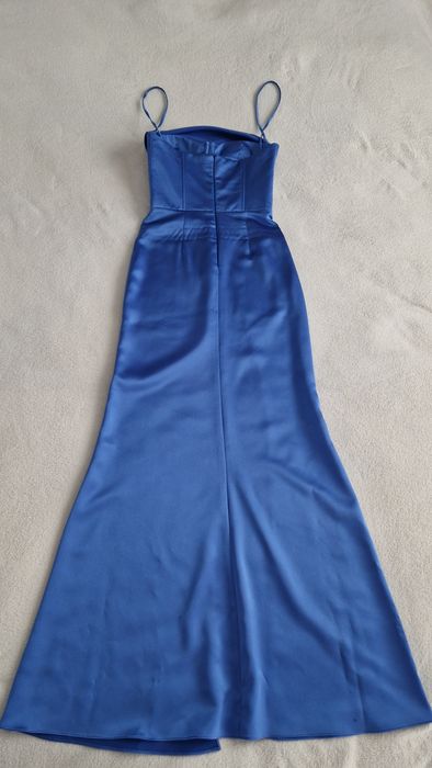 Rochie de ocazie albastra facuta pe comanda