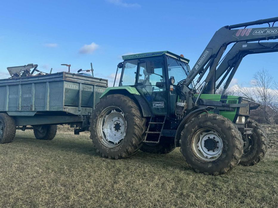 Tractor Deutz-Fahr agroprima 4.51 incarcator MAILLEUX 100 remorca 8t