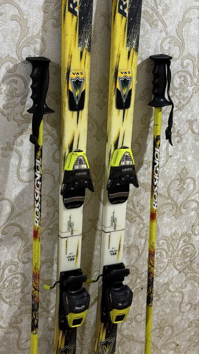 Горные лыжи Rossignol 184см + палки