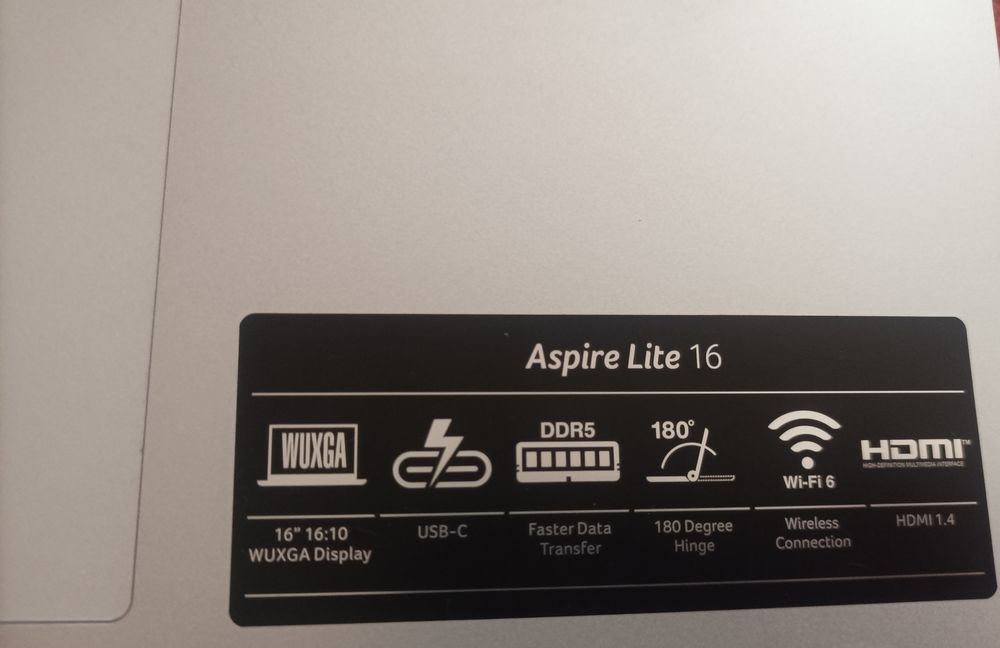 Acer Aspire Lite 16  noutbuki sotiladi ( 13-avlod intel core  i3 )