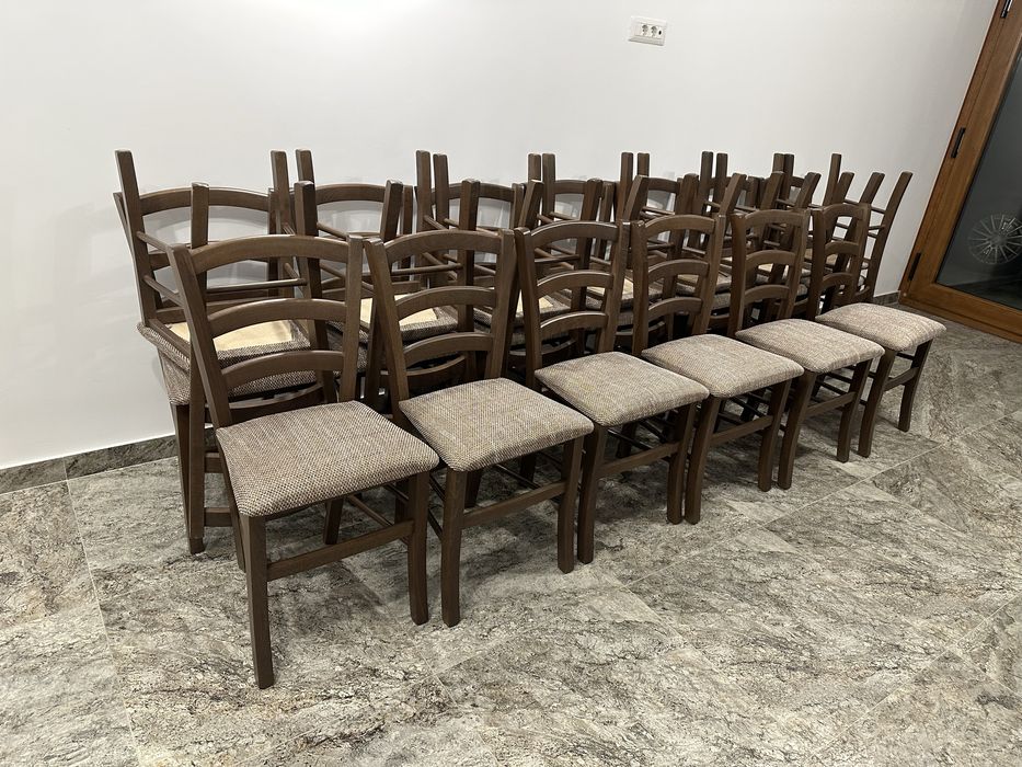 Mese și scaune din lemn masiv - Perfecte pentru restaurante, pub-uri!