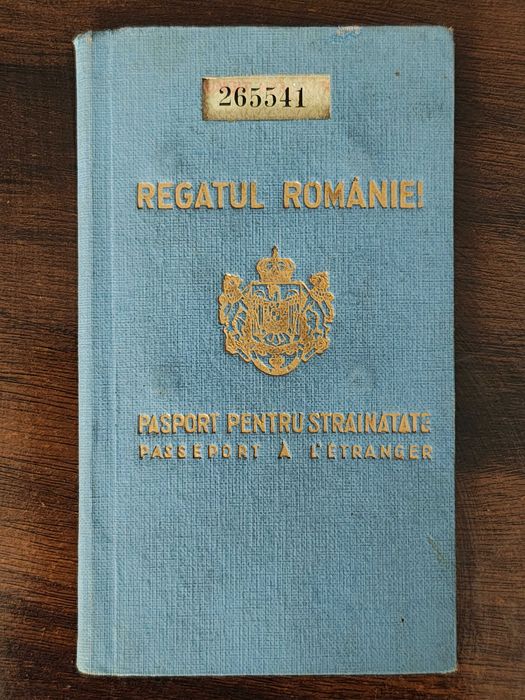 Act vechi de colectie ,pasaport