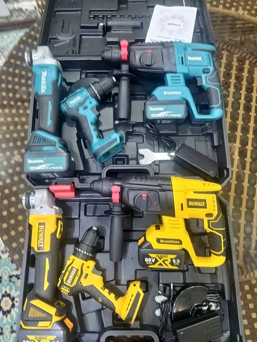 6 в 1 - 5 в 1 - 4 в 1 - 3 в 1 комплект набор. Девальт 88 V - Макита 88