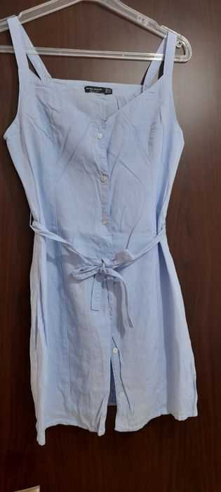 Rochie din in scurtă