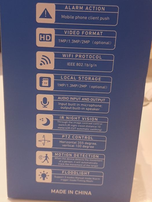 Smart Camera 360  wifi cu ip și Night vision ,  microfon,, alerta mișc