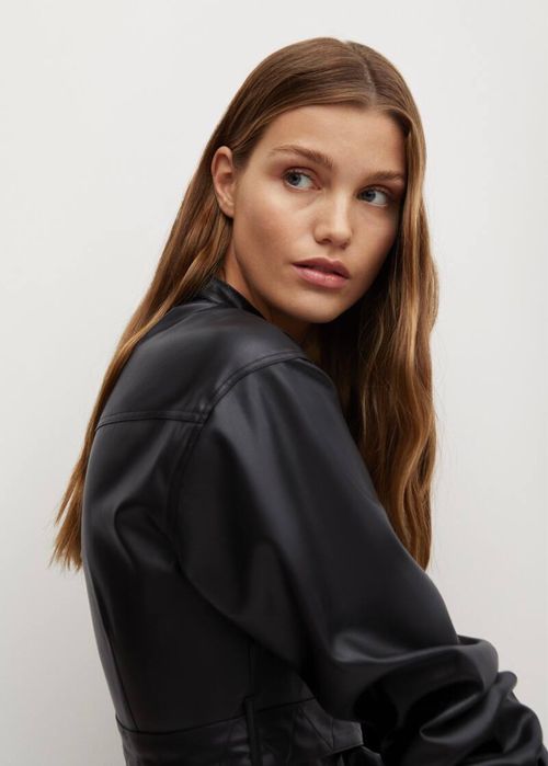 Rochie Mango cu aspect de piele