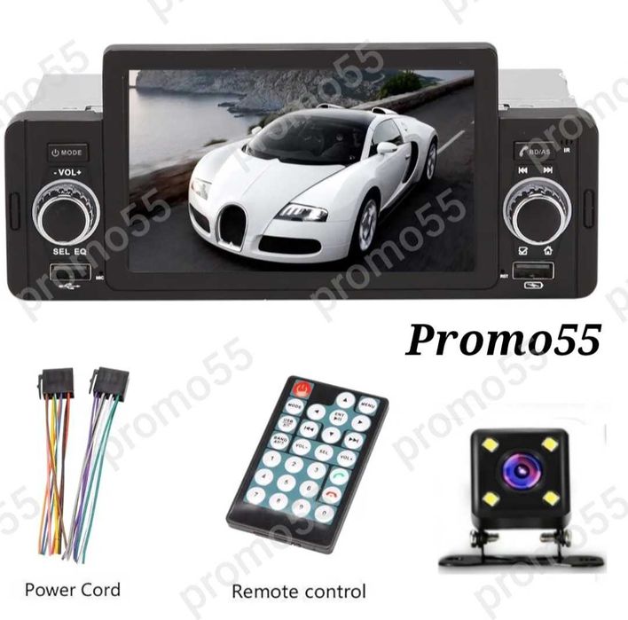 Мултимедия MP5 Авто плеър 5” 1 Din bluetooth Камера Дистанционно
