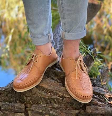 Pantofi casual 42 premium Hardway piele naturala nappa camel