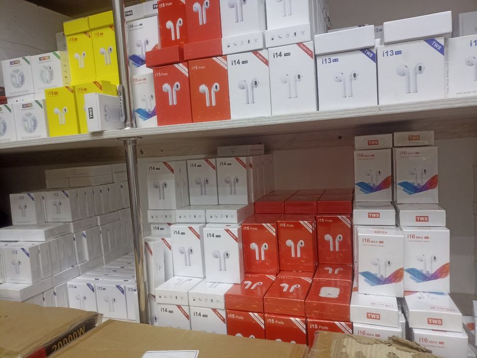 Airpods naushnik Bizda turlari koʻp dona va optom bor