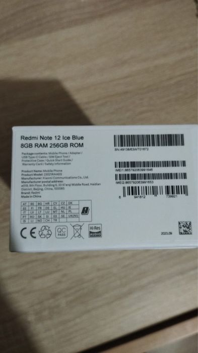 Продам Redmi Note 12 Ice Blue