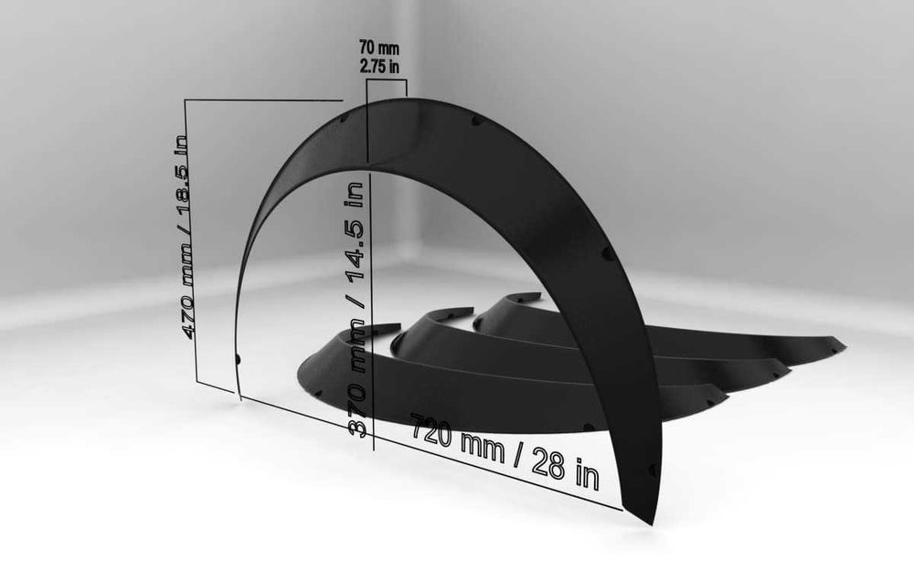 Раздувки 10 / 7/ 4.5 см ABS Пластмаса Универсални | Wide Nation