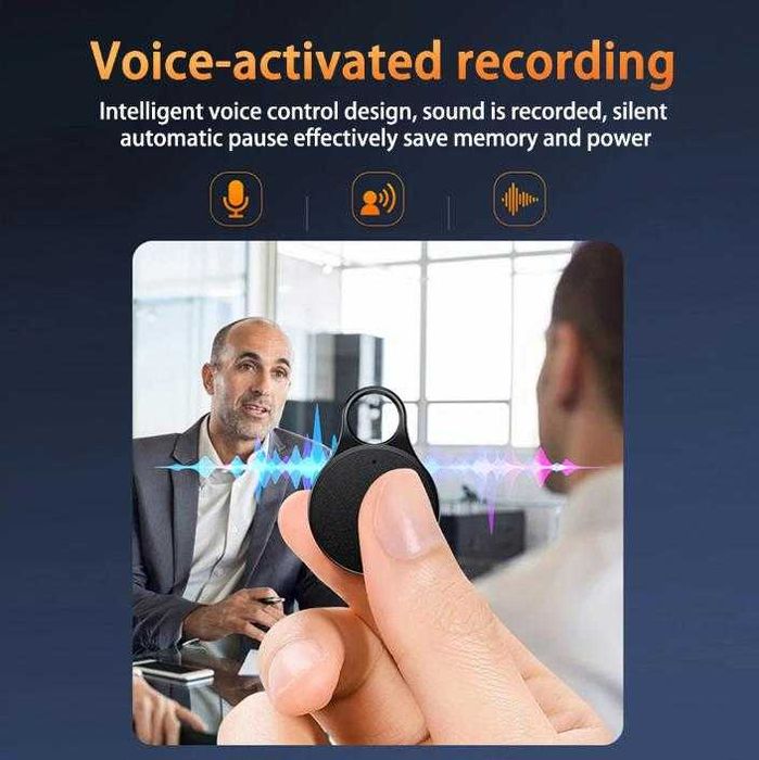 Android OTG MP3 Плеър Колие Ключодържател Подслушвател Ултрасензитивен Диктофон Гласова Активация Omnidirectional Двоен Динамичен Микрофон Обхват 200М