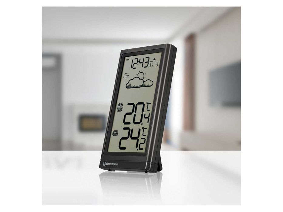 Statie meteo BRESSER cu semnal radio DCF masurare temperatura