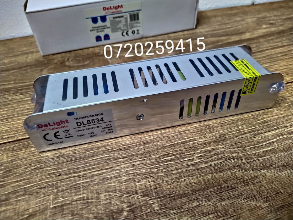 Sursa LED / Driver B. IP20 / 220Vac - 12Vdc / 10A / 120W