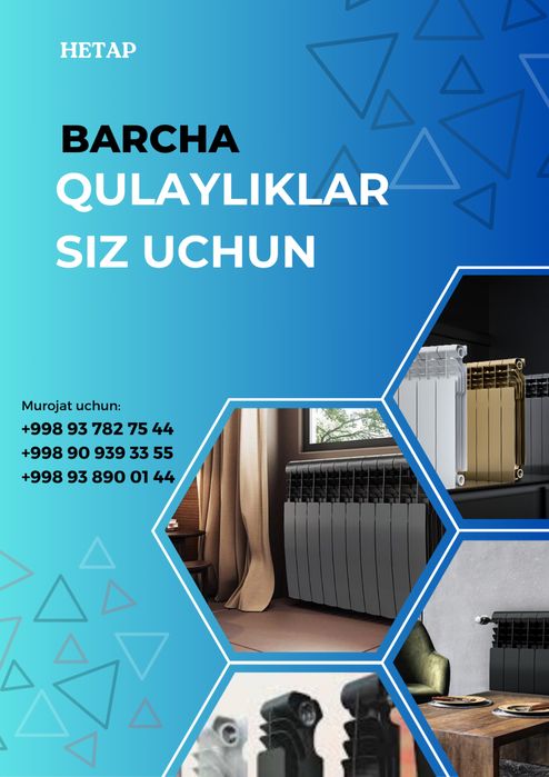 RADYATOR alyuminiy / bimetall / panelni