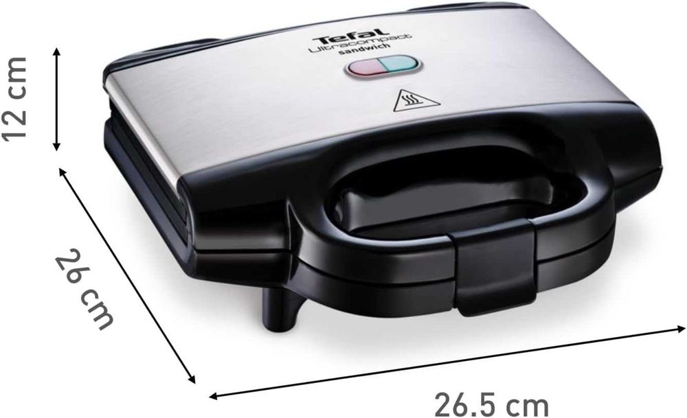 Уред за сандвичи Tefal Ultracompact SM155212, 700W, Незалепващи плочи
